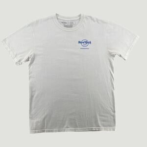 Hard Rock Cafe Minneapolis Graphic T Shirt White Guitar Logo Modern Tee